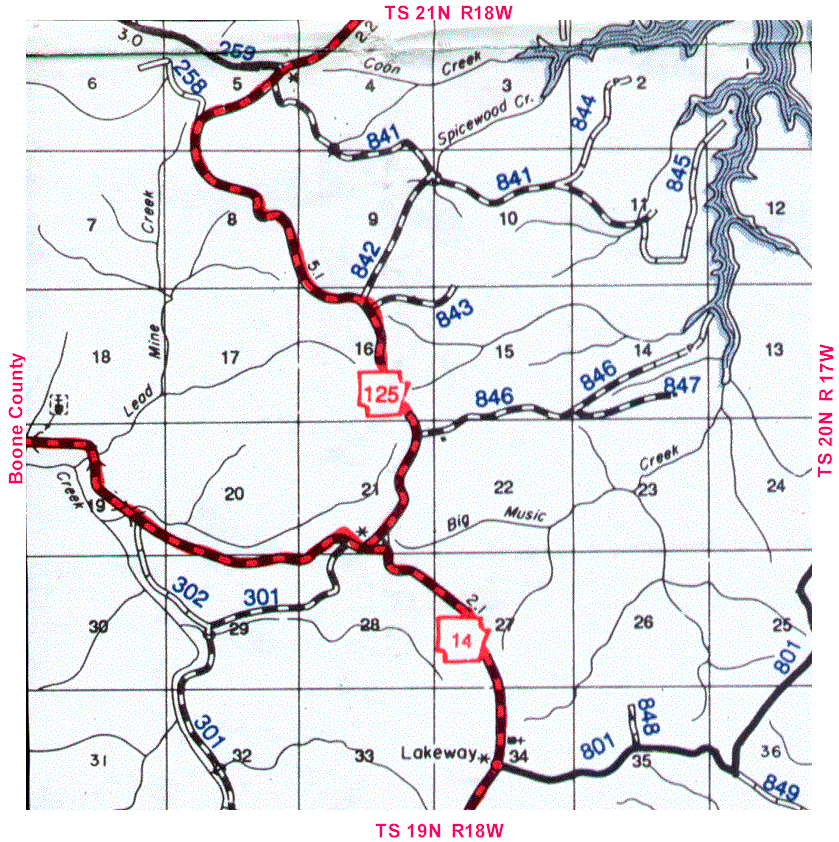 Township 20N, Range 18W Map