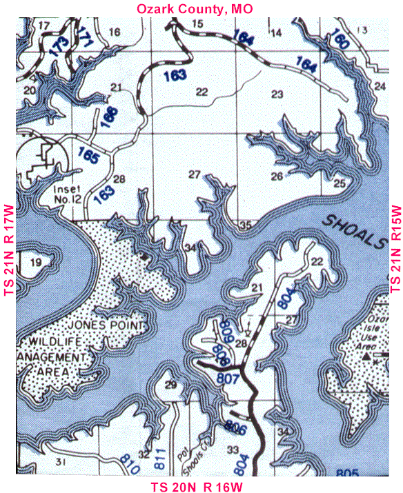 Township 21N, Range 16W Map