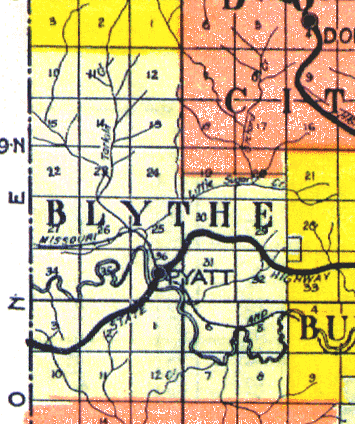 Blythe Township Map